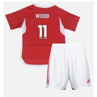 Stroje piłkarskie Nottingham Forest Chris Wood #11 Koszulka Podstawowej dla dzieci 2023-24 Krótki Rękaw (+ szorty)